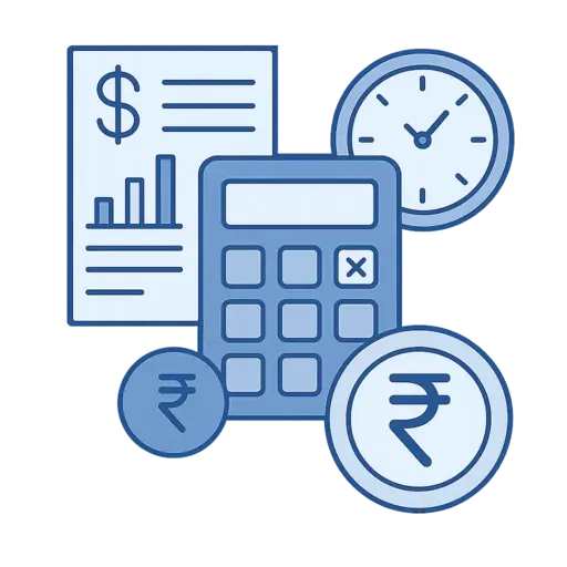 Icon representing finance