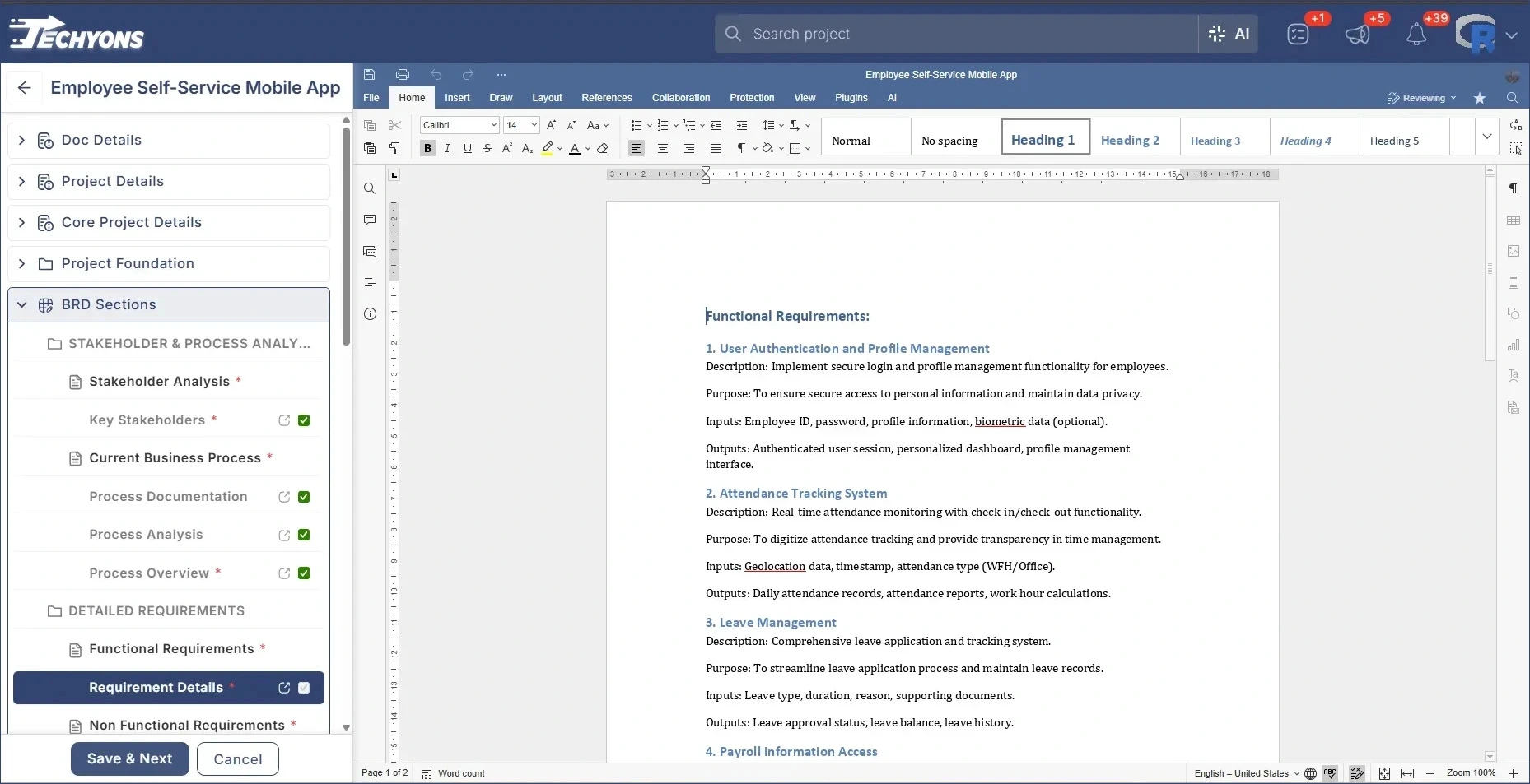 Techyons AI Draft Guided Questionnaire