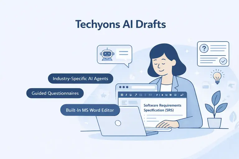 Techyons AI Drafts preview